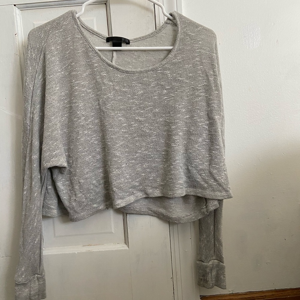 Grey long sleeved shirt